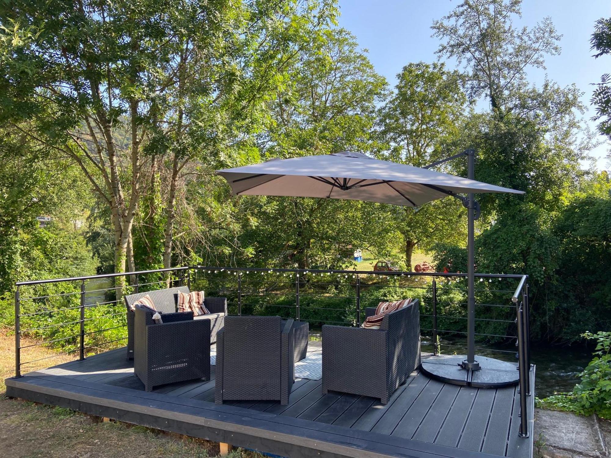 Private Riverside Villa With Breathtaking Views Axat Esterno foto